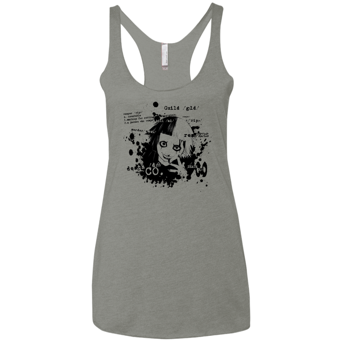 Death Co Women's Triblend Racerback Tank
