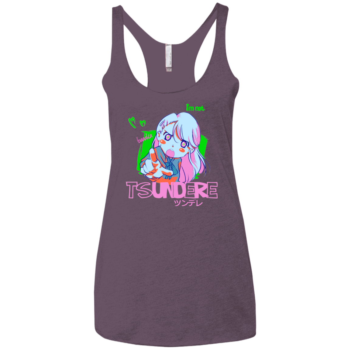 Tsundere Women's Triblend Racerback Tank