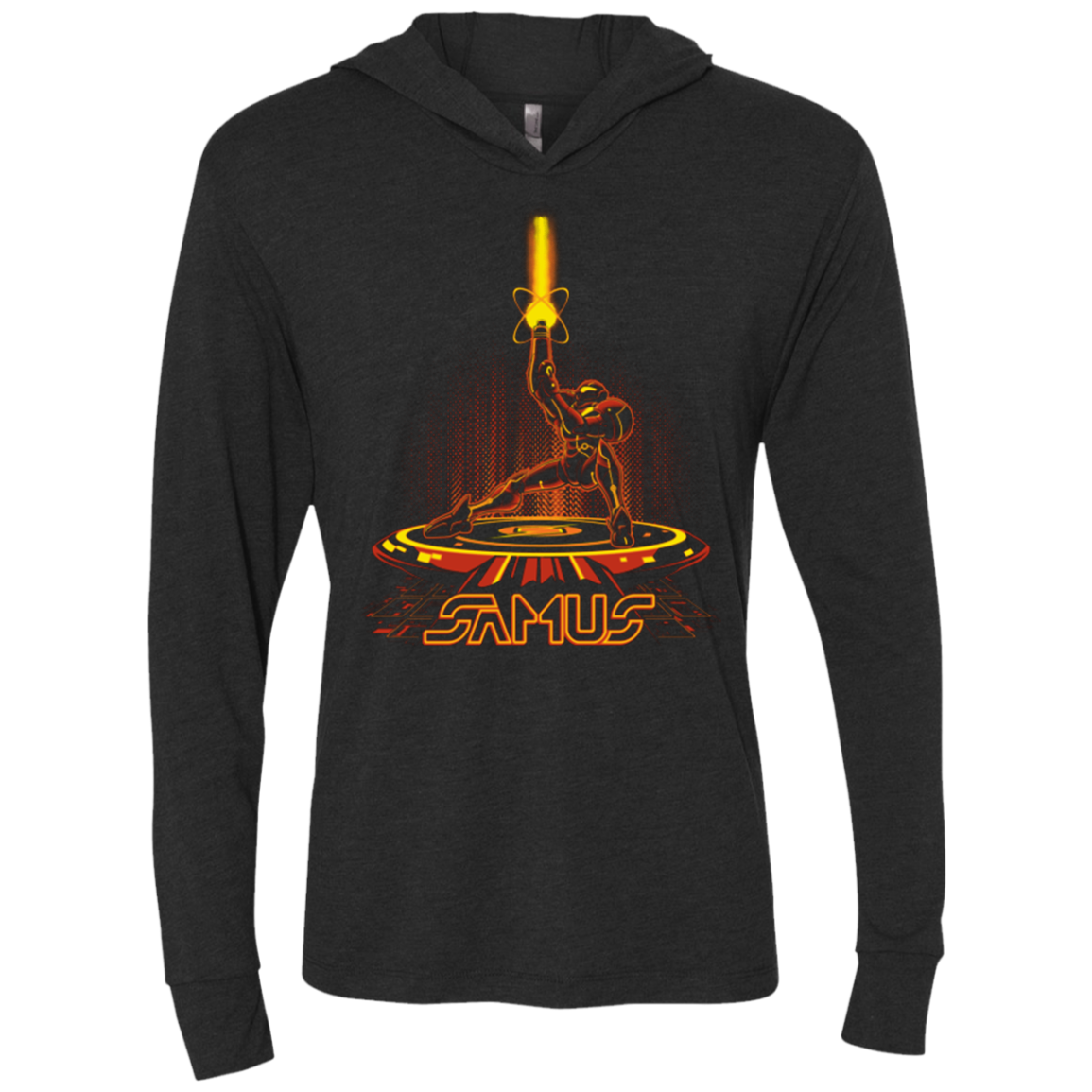Samtron Triblend Long Sleeve Hoodie Tee