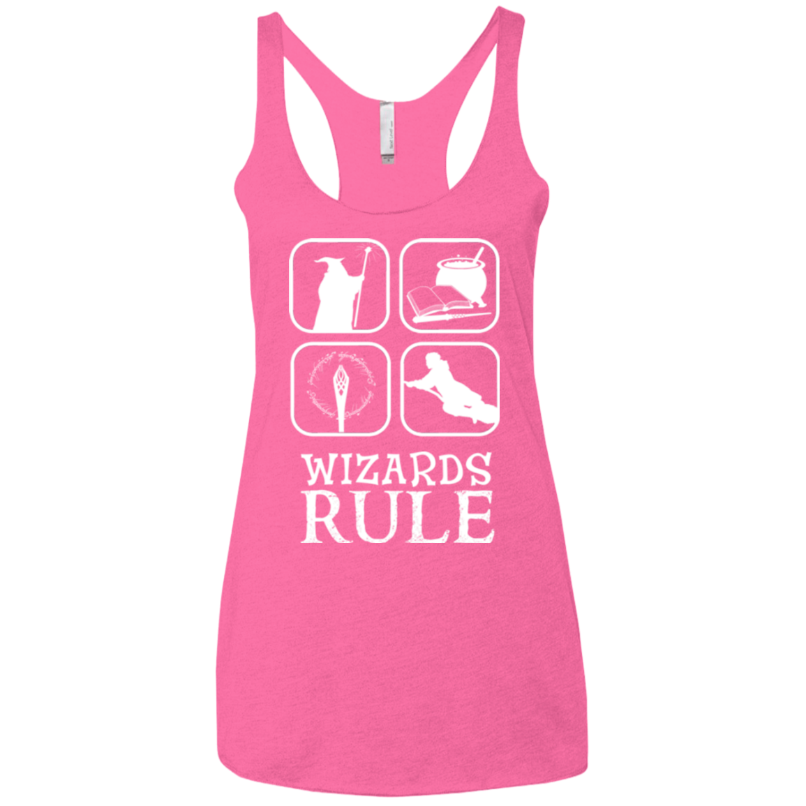 Wizards Rule Women's Triblend Racerback Tank
