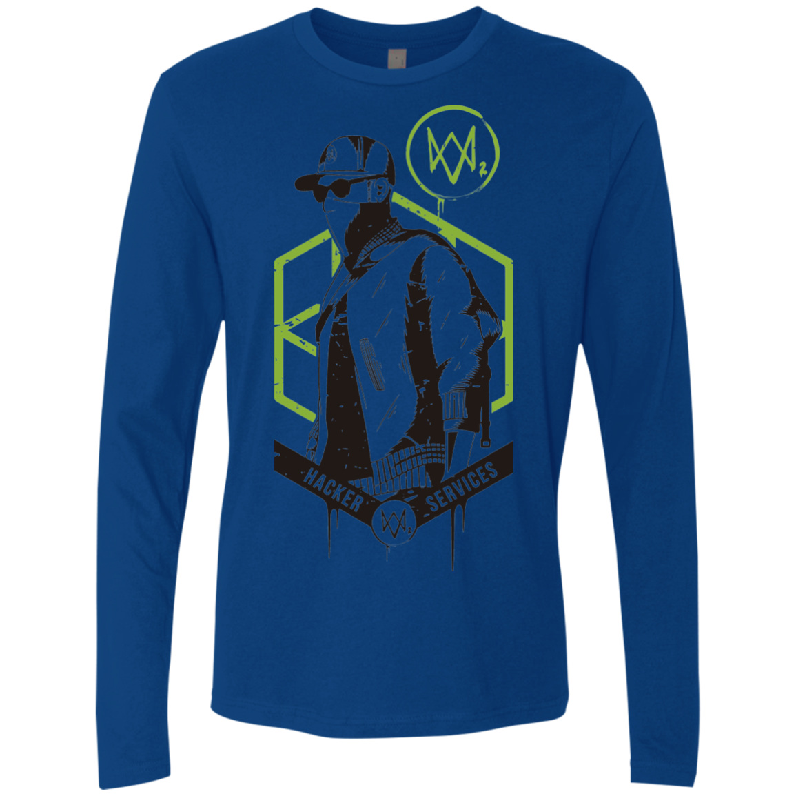 Watch Dogs 2 Hacker Services Men's Premium Long Sleeve