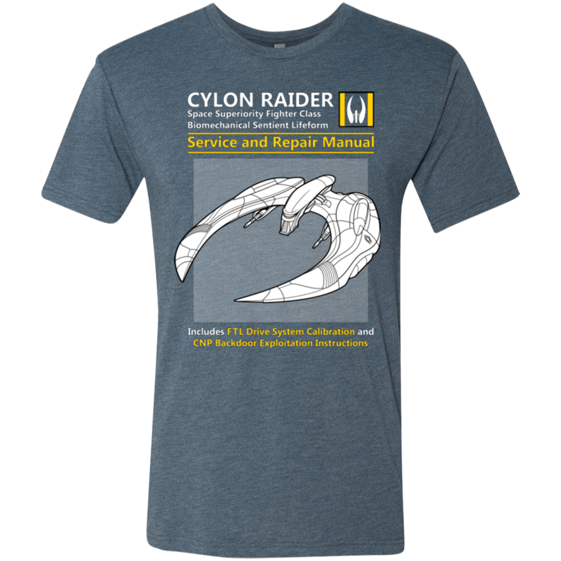 CYLON RAIDER SERVICE & REPAIR MANUAL Men's Triblend T-Shirt