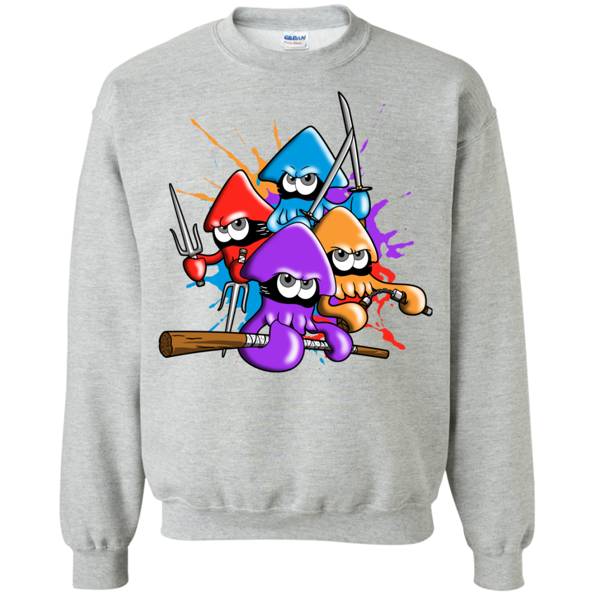 Teenage Mutant Ninja Squids Crewneck Sweatshirt