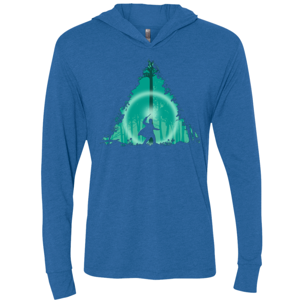 Hallowed Ground Triblend Long Sleeve Hoodie Tee