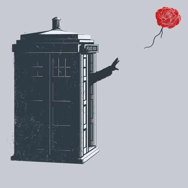 Dr Banksy Rose Balloon T-Shirt