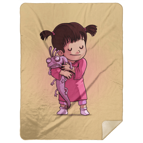 Blankets Tan / One Size Boo 60x80 Sherpa Blanket