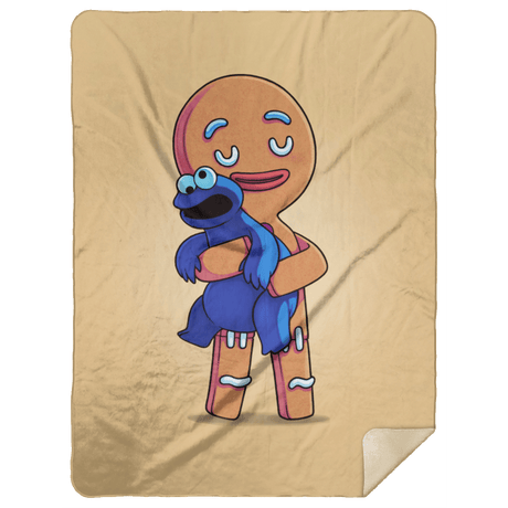 Blankets Tan / One Size Cookie 60x80 Sherpa Blanket