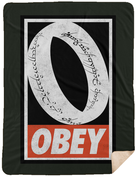 Blankets Forest / One Size Obey One Ring 60x80 Sherpa Blanket