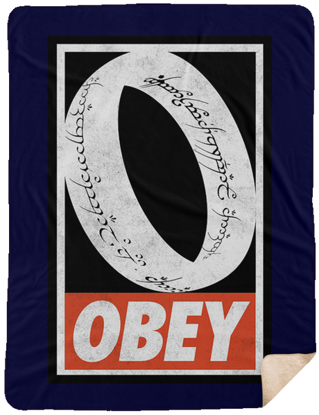 Blankets Navy / One Size Obey One Ring 60x80 Sherpa Blanket