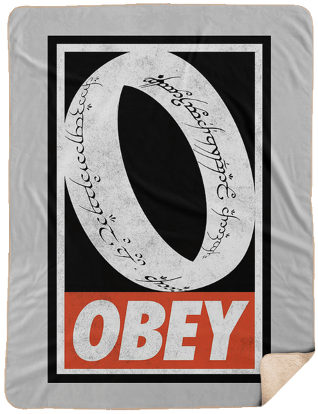Blankets White / One Size Obey One Ring 60x80 Sherpa Blanket