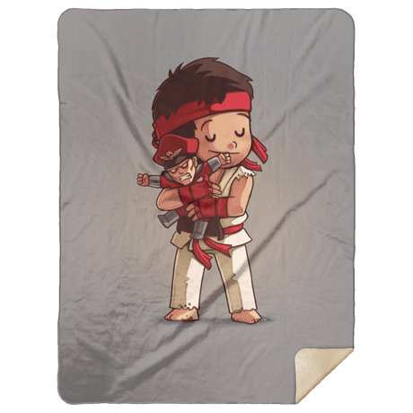 Blankets Gray / One Size Ryu Bison 60x80 Sherpa Blanket