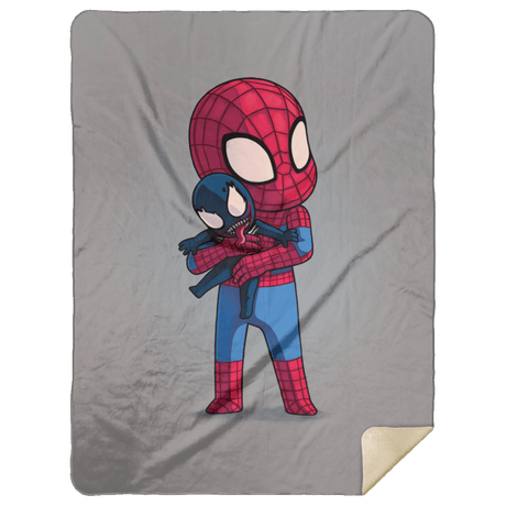 Blankets Gray / One Size Spiderman 60x80 Sherpa Blanket