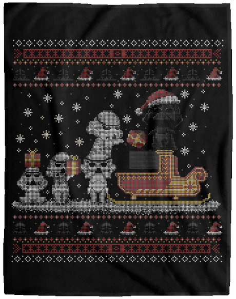 Blankets Black / One Size Star Christmas 60x80 MicroFleece Blanket