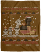 Blankets Brown / One Size Star Christmas 60x80 MicroFleece Blanket
