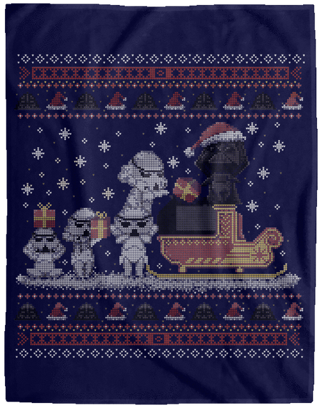 Blankets Navy / One Size Star Christmas 60x80 MicroFleece Blanket