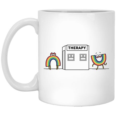 Drinkware White / One Size Rainbow Therapy 11oz Mug