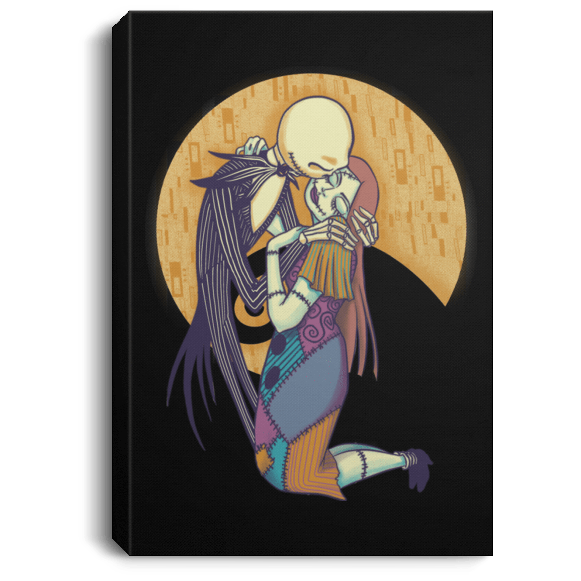 Housewares Black / 8" x 12" A Kiss Before Christmas Premium Portrait Canvas