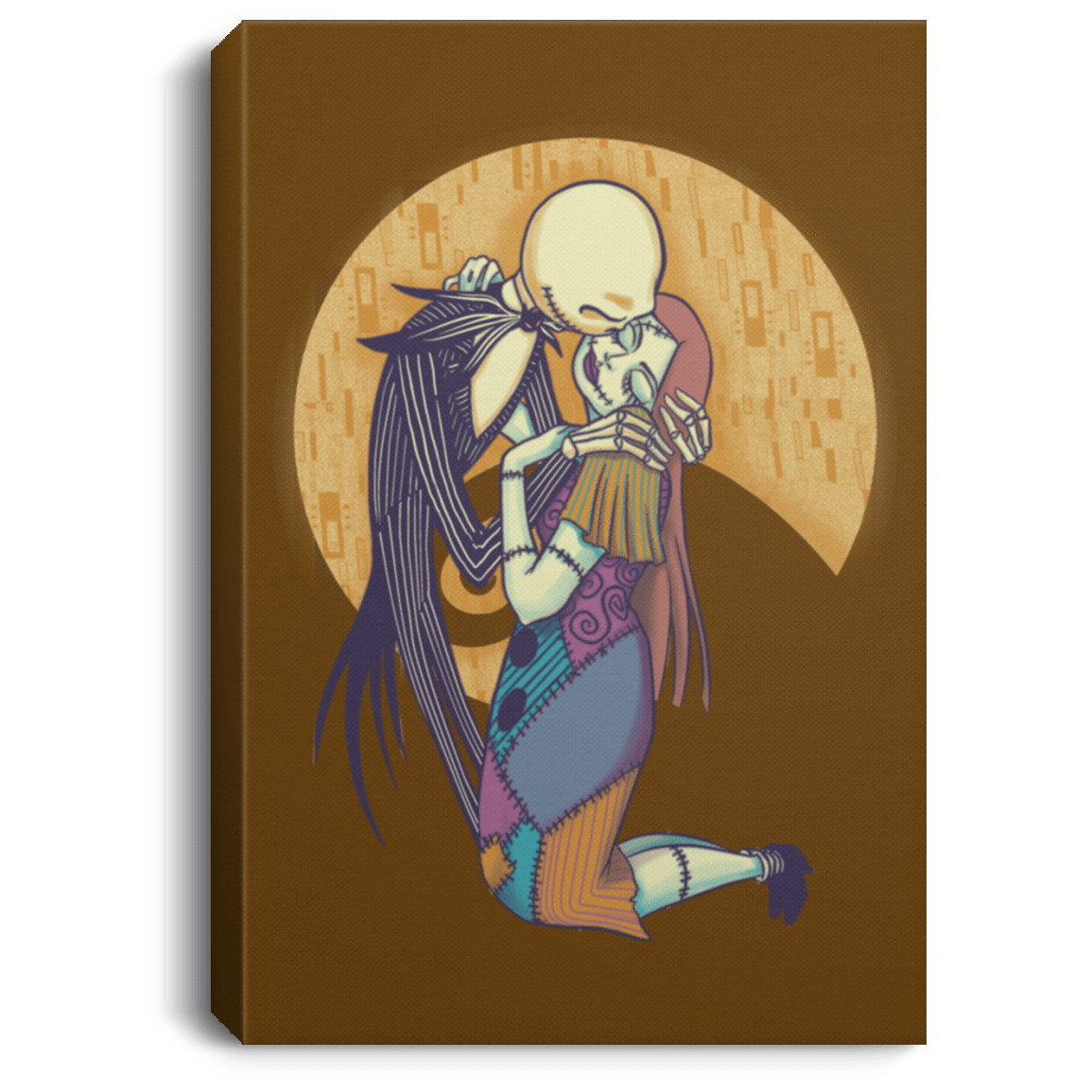 Housewares Brown / 8" x 12" A Kiss Before Christmas Premium Portrait Canvas