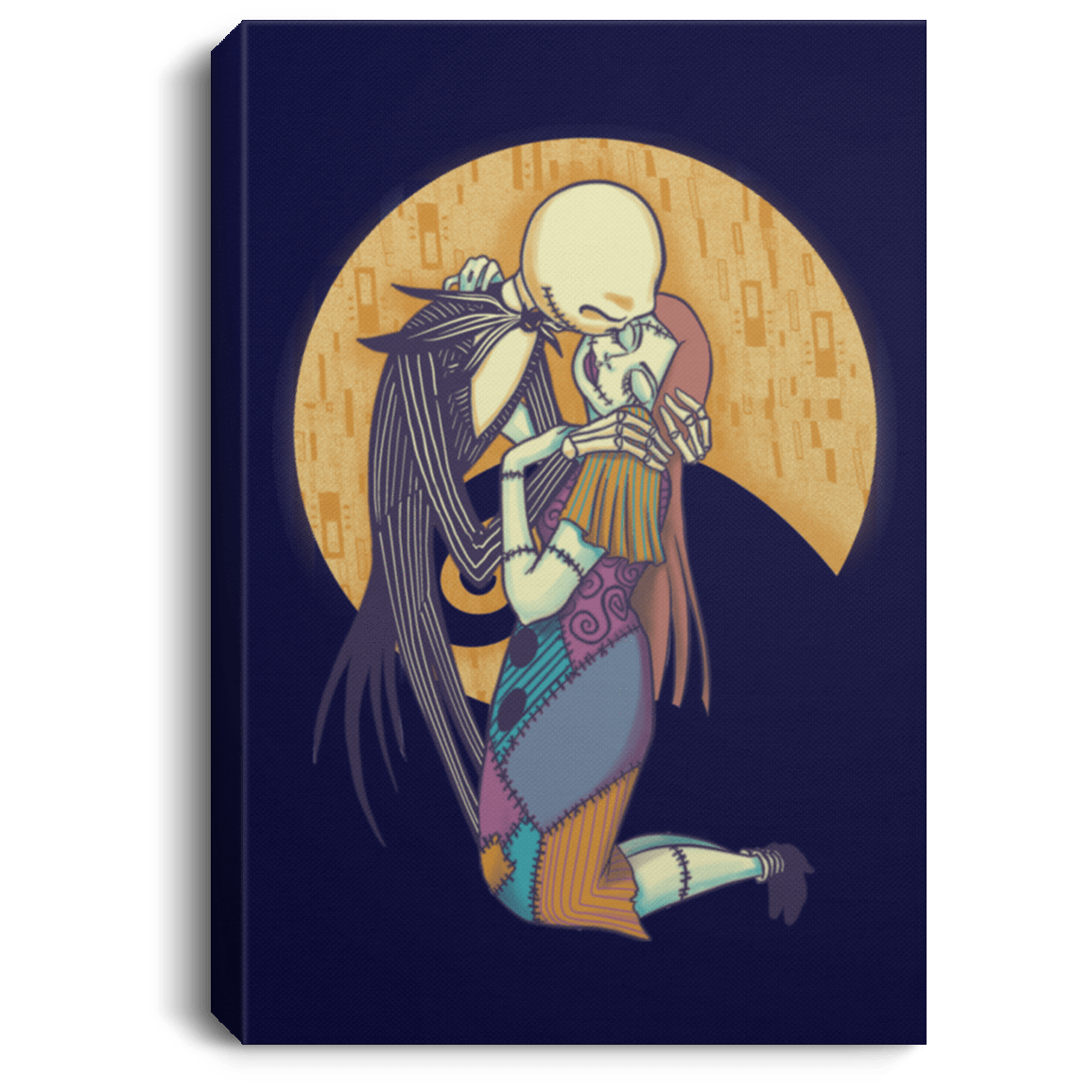 Housewares Navy / 8" x 12" A Kiss Before Christmas Premium Portrait Canvas