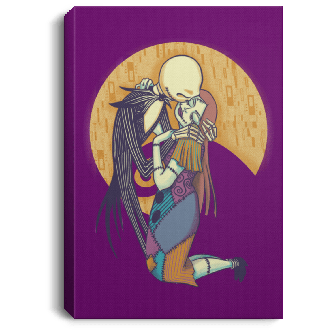 Housewares Purple / 8" x 12" A Kiss Before Christmas Premium Portrait Canvas