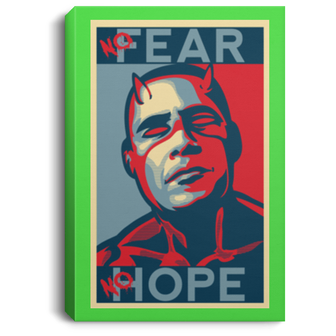 Housewares Kelly / 8" x 12" A man with no fear Premium Portrait Canvas