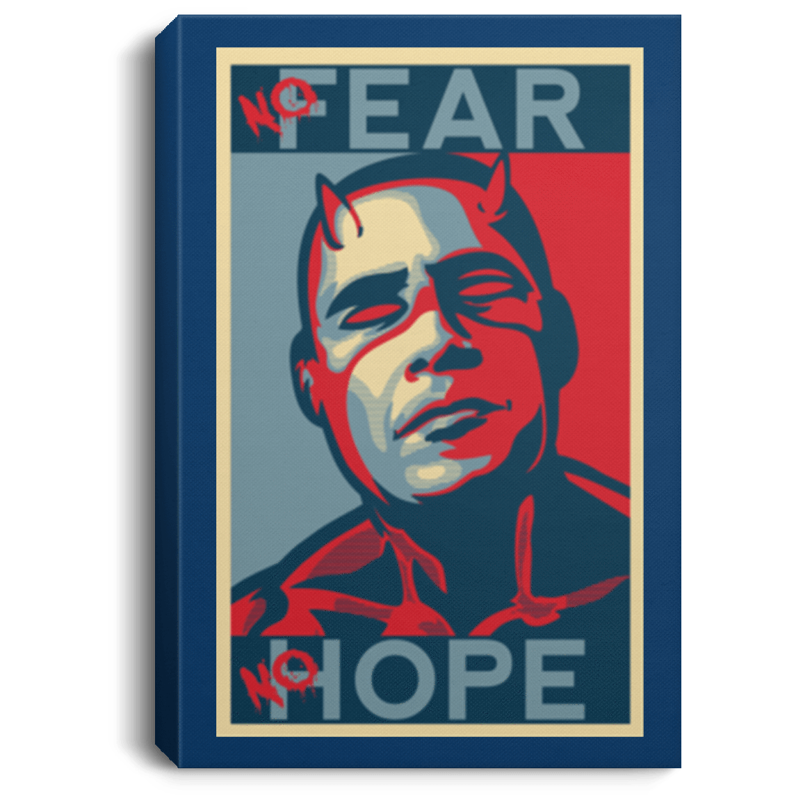 Housewares Royal / 8" x 12" A man with no fear Premium Portrait Canvas