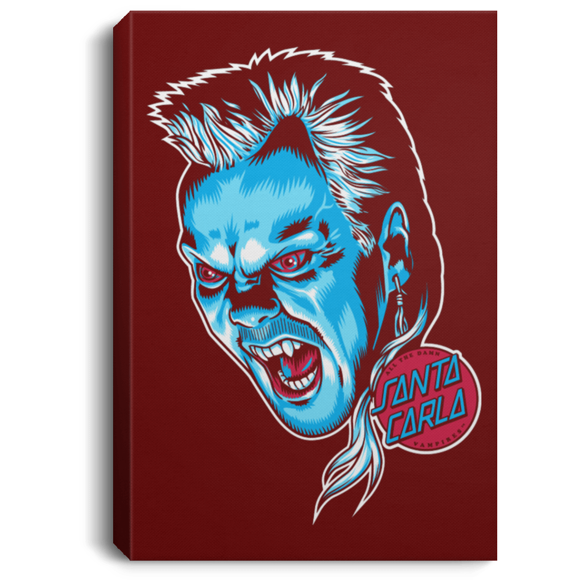 Housewares Maroon / 8" x 12" All The Damn Vampires Premium Portrait Canvas
