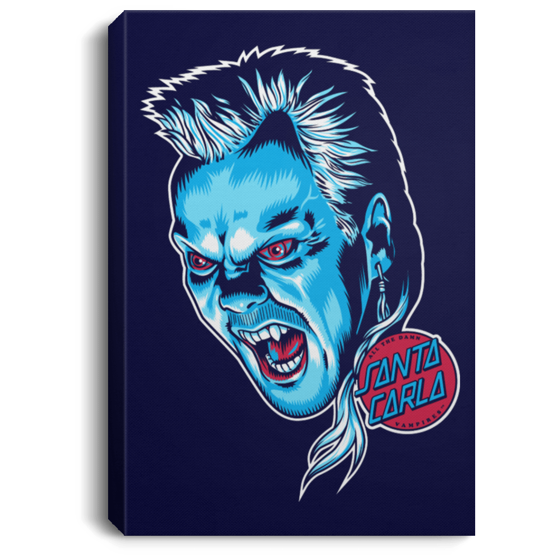 Housewares Navy / 8" x 12" All The Damn Vampires Premium Portrait Canvas