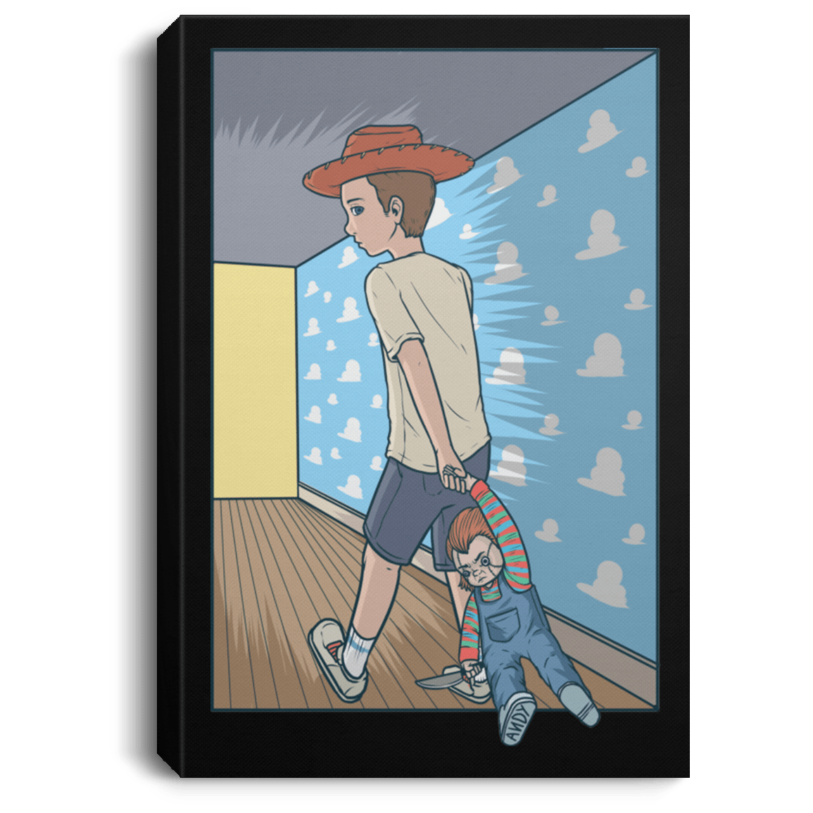 Andy's New Toy Premium Portrait Canvas