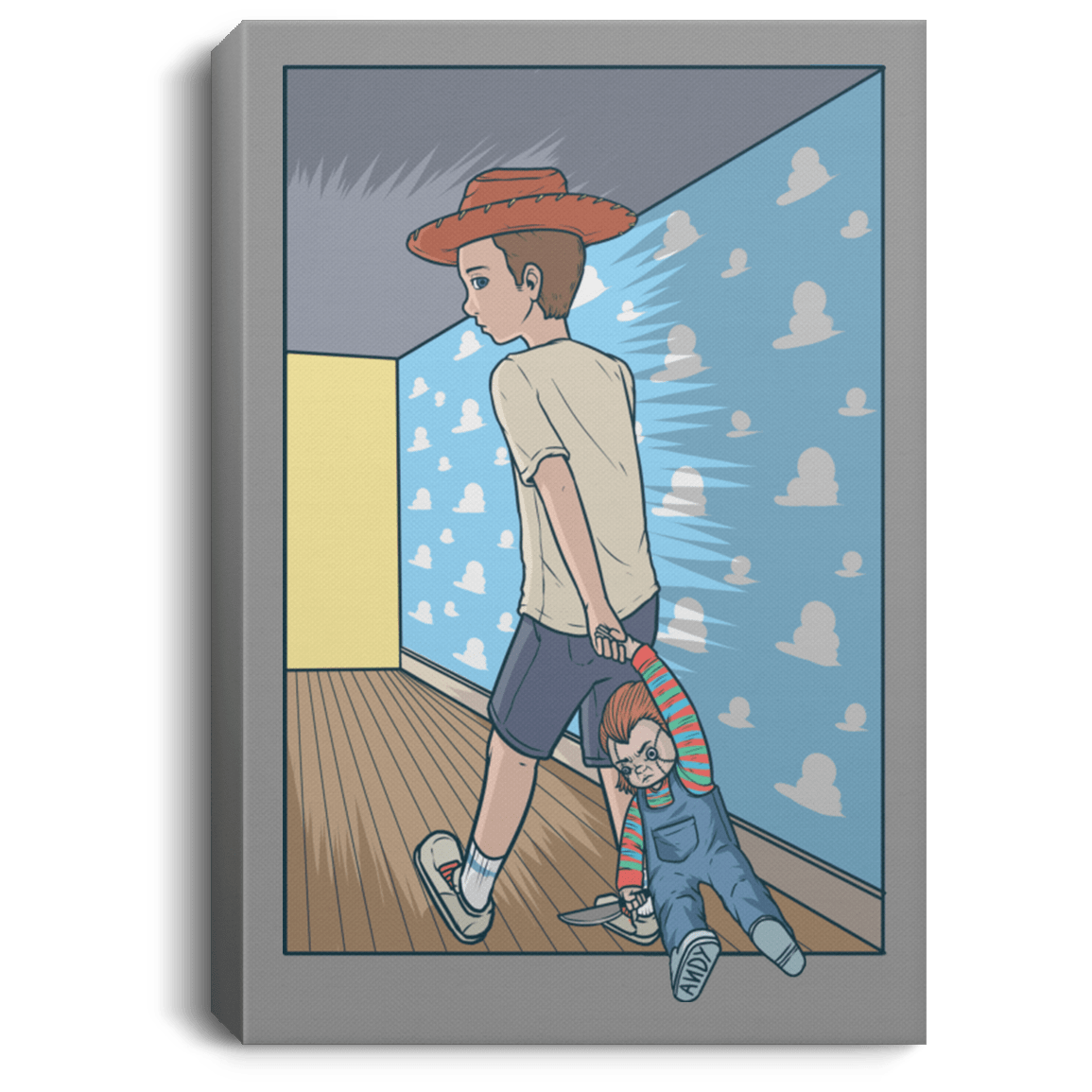 Andy's New Toy Premium Portrait Canvas