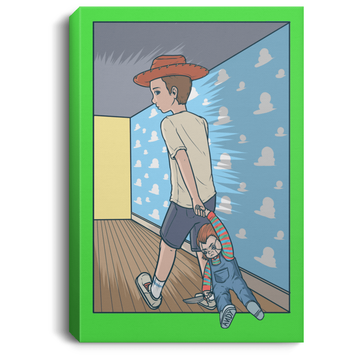 Andy's New Toy Premium Portrait Canvas