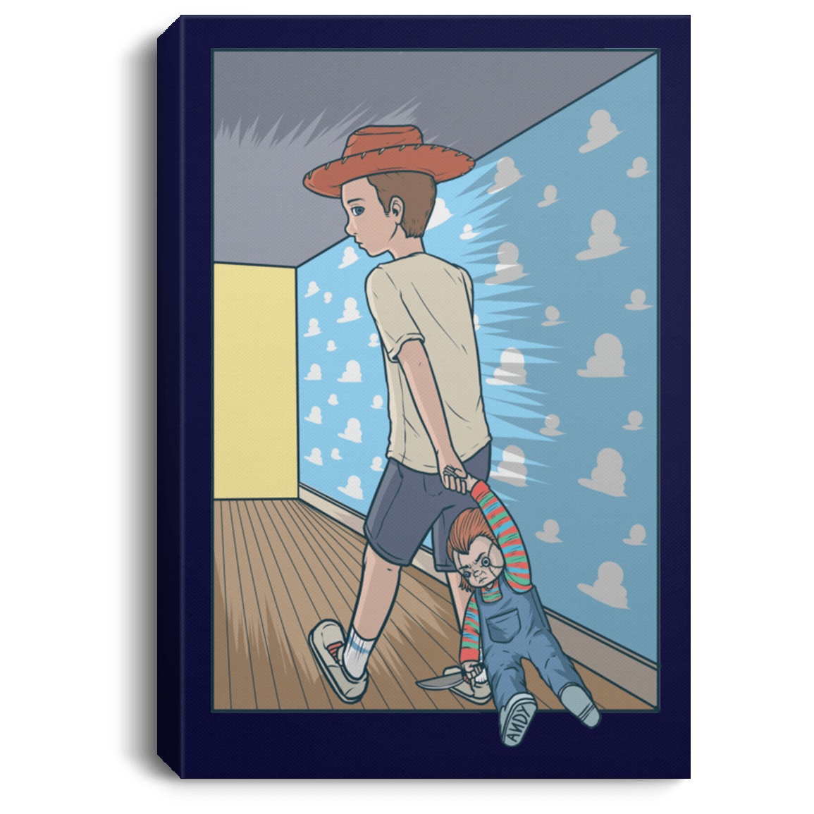 Andy's New Toy Premium Portrait Canvas