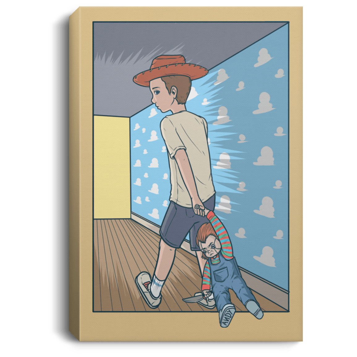 Andy's New Toy Premium Portrait Canvas