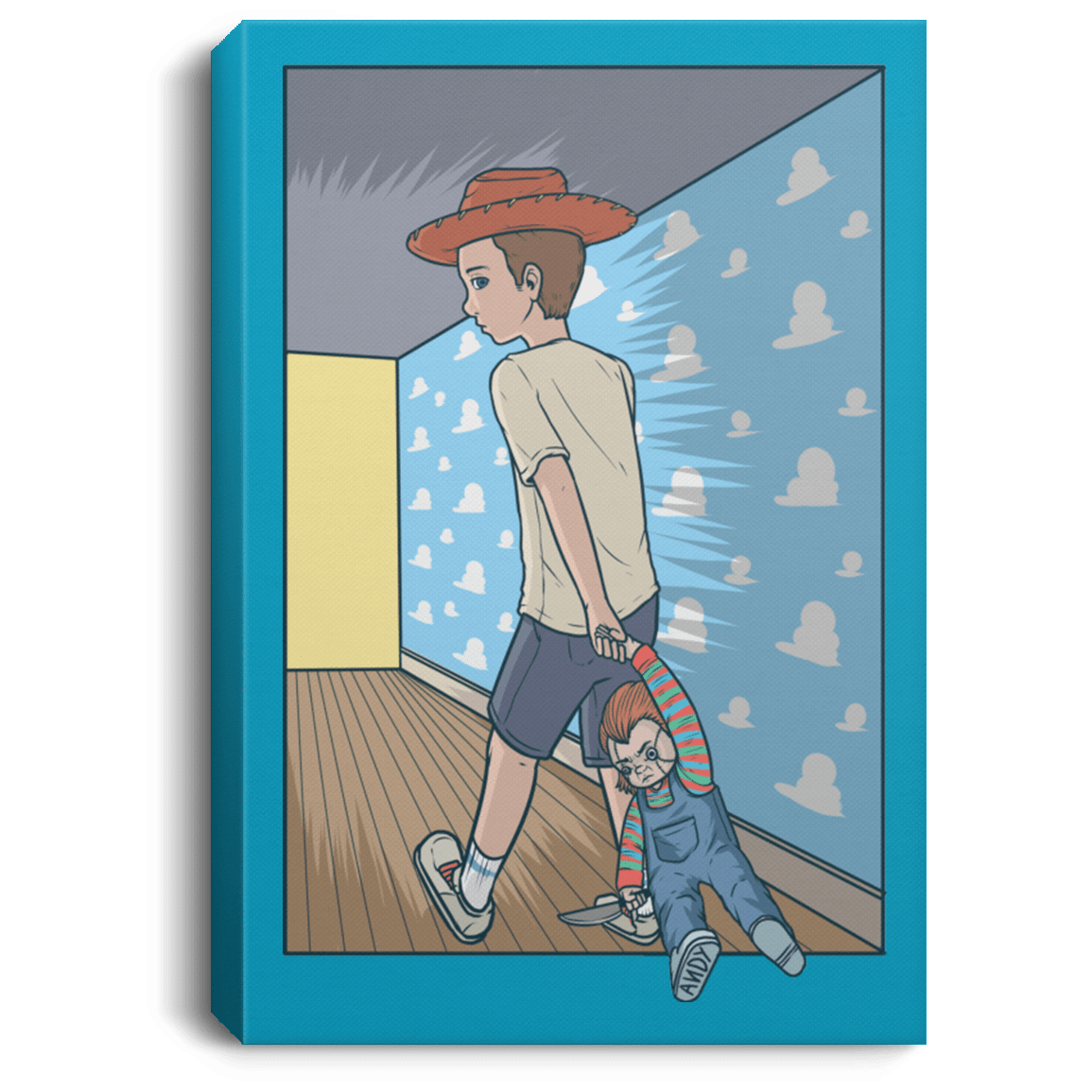 Andy's New Toy Premium Portrait Canvas