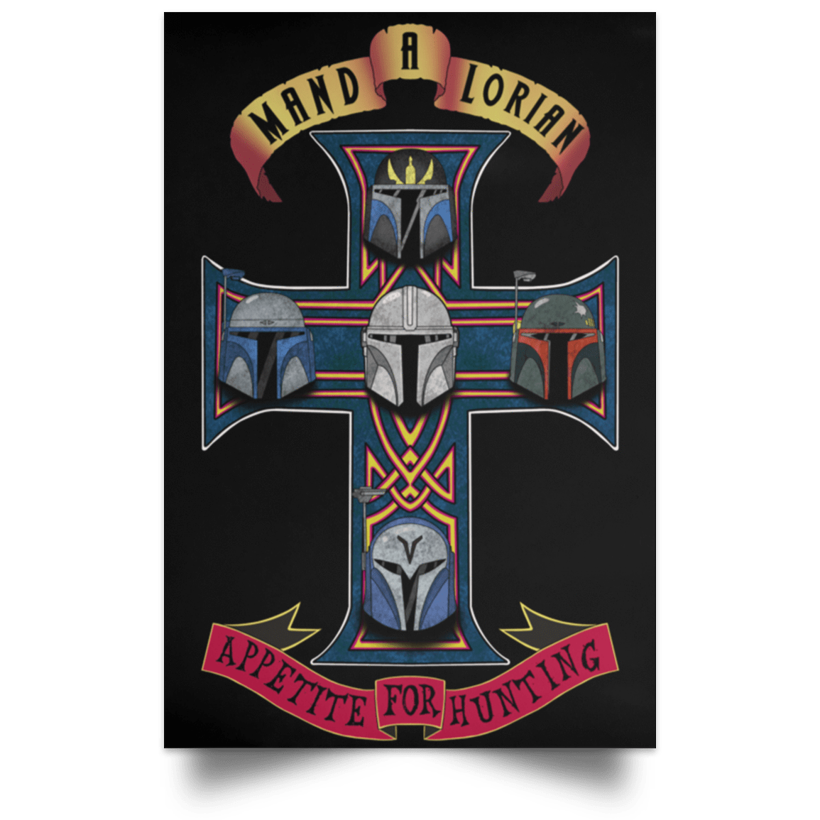 Housewares Black / 12" x 18" Appetite For Hunting Portrait Poster