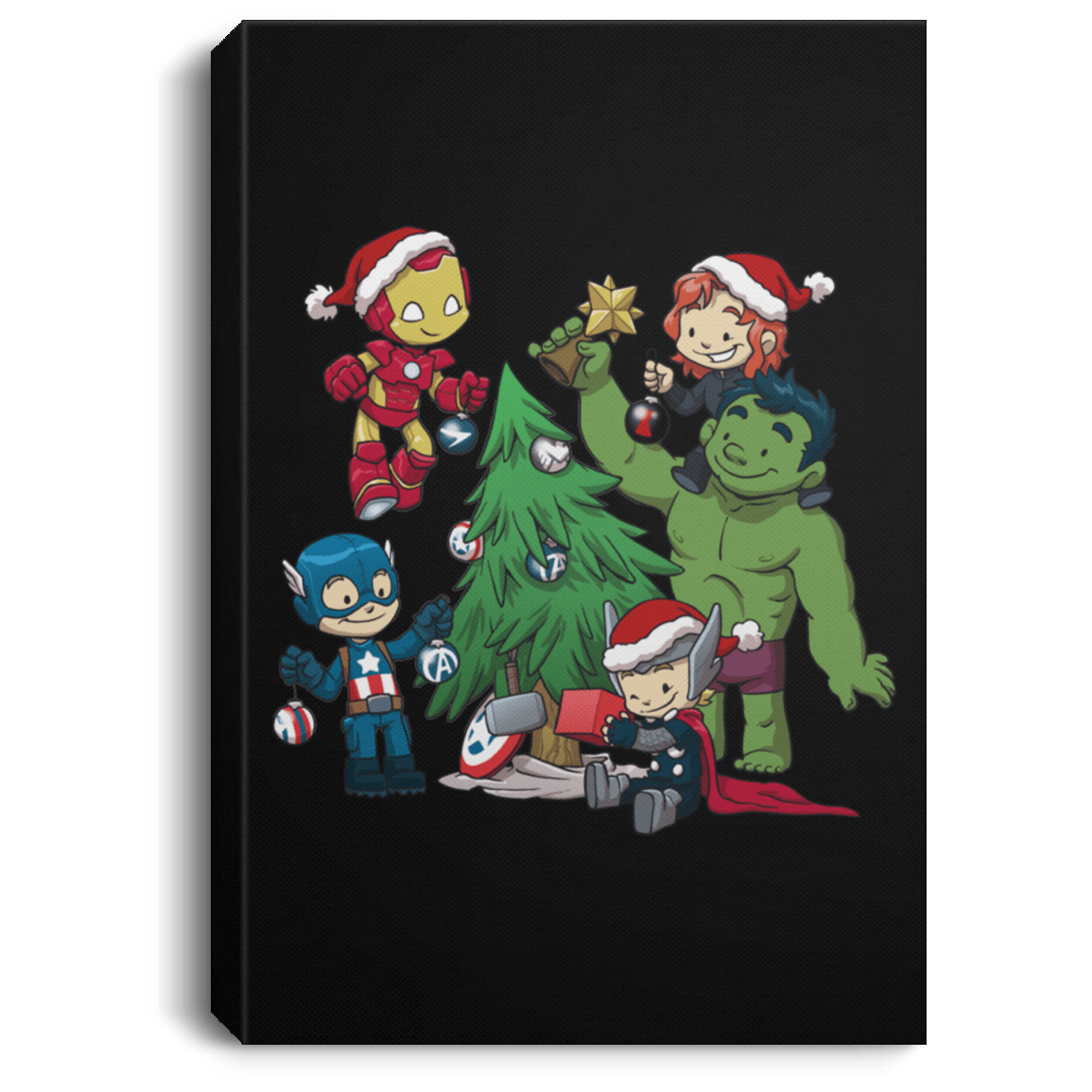 Housewares Black / 8" x 12" Avenger Tree Premium Portrait Canvas