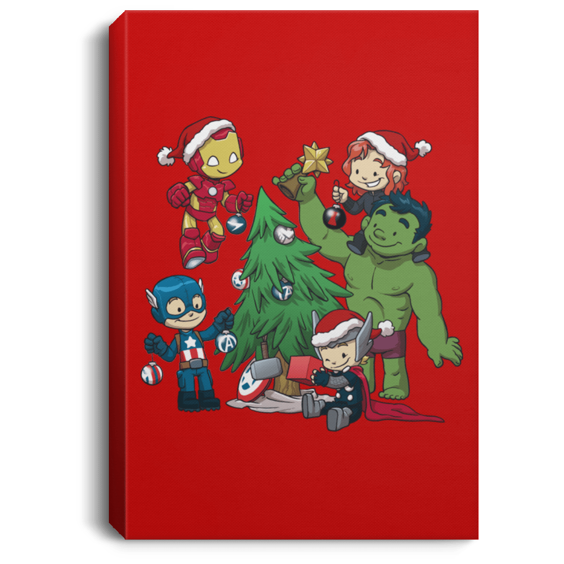 Housewares Red / 8" x 12" Avenger Tree Premium Portrait Canvas