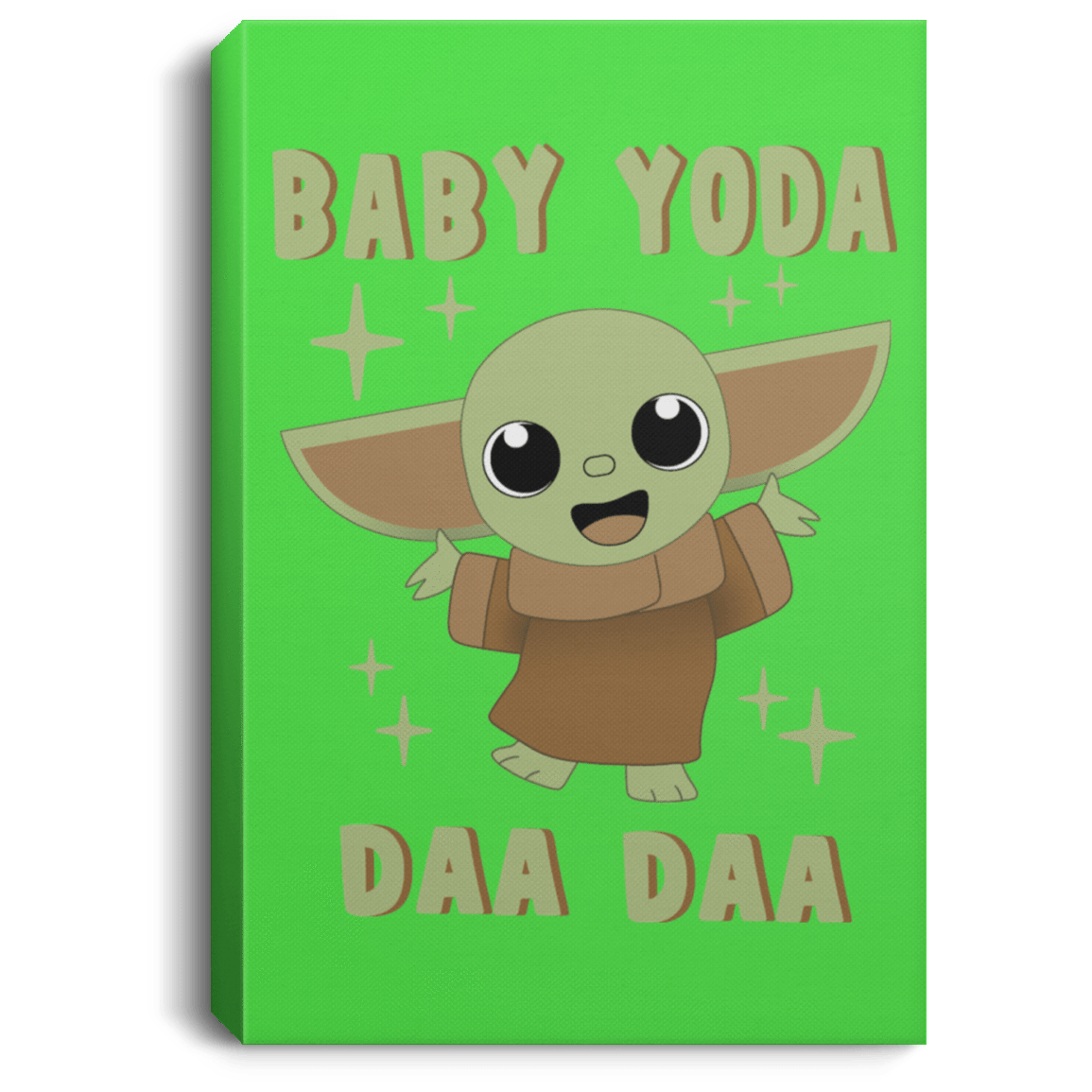 Housewares Kelly / 8" x 12" Baby Yoda Daa Daa Premium Portrait Canvas