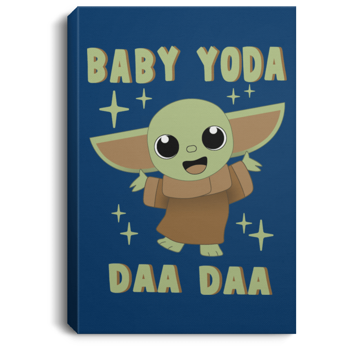 Housewares Royal / 8" x 12" Baby Yoda Daa Daa Premium Portrait Canvas