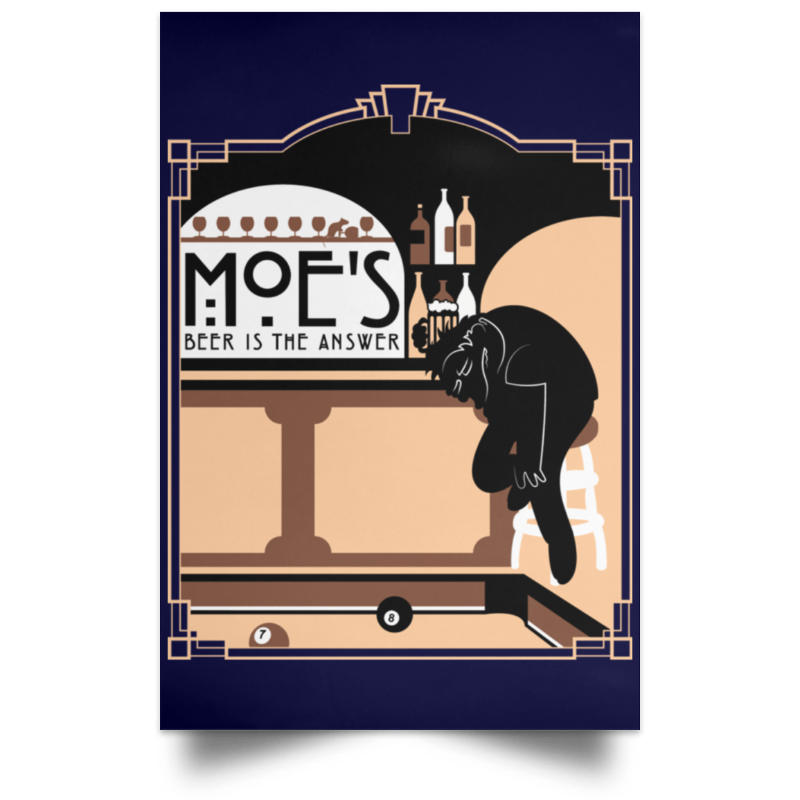 Beer Is The Answer Portrait Poster