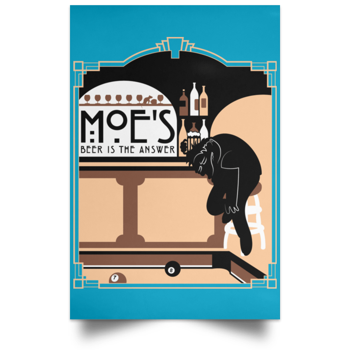 Beer Is The Answer Portrait Poster