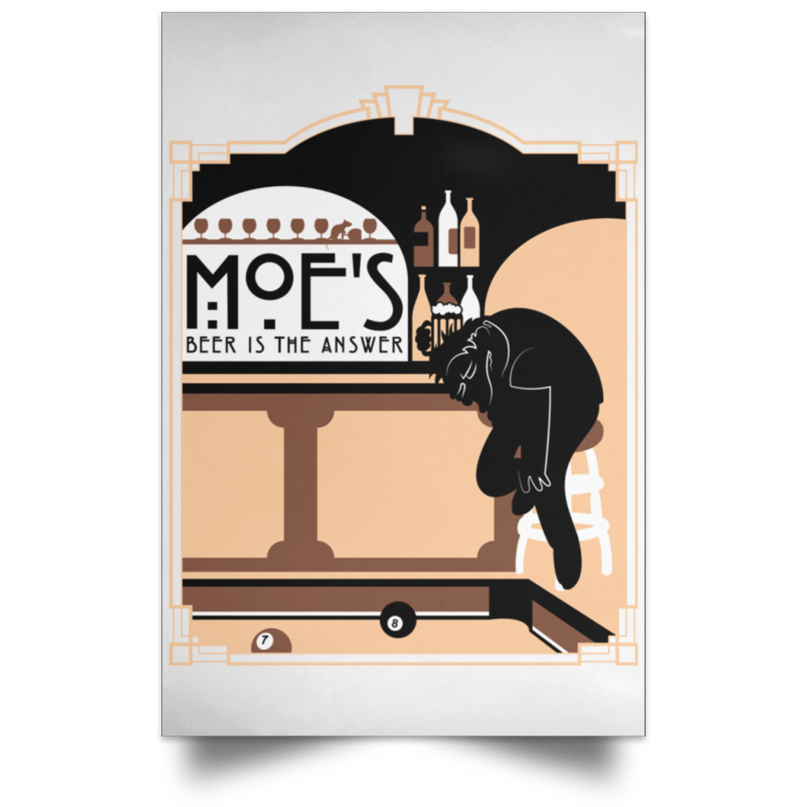 Beer Is The Answer Portrait Poster