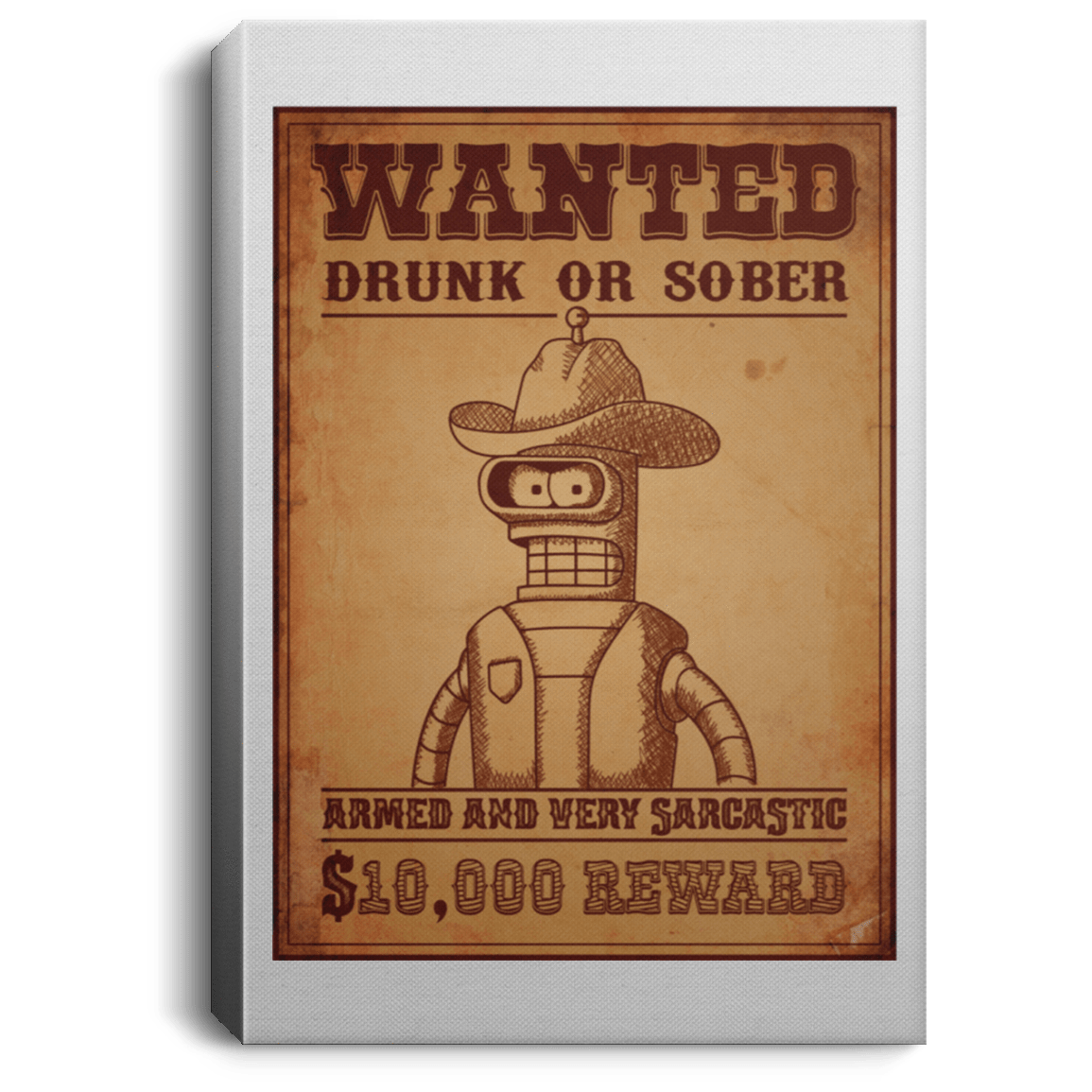 Housewares White / 8" x 12" Bender Wanted Premium Portrait Canvas