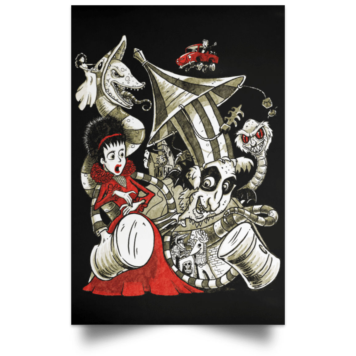 Housewares Black / 12" x 18" Betelgeuse Portrait Poster