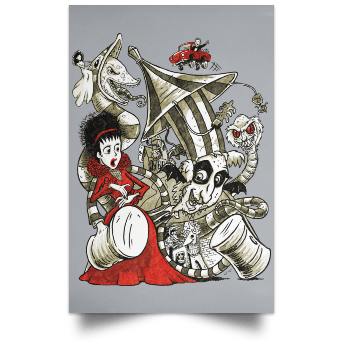 Housewares Grey / 12" x 18" Betelgeuse Portrait Poster