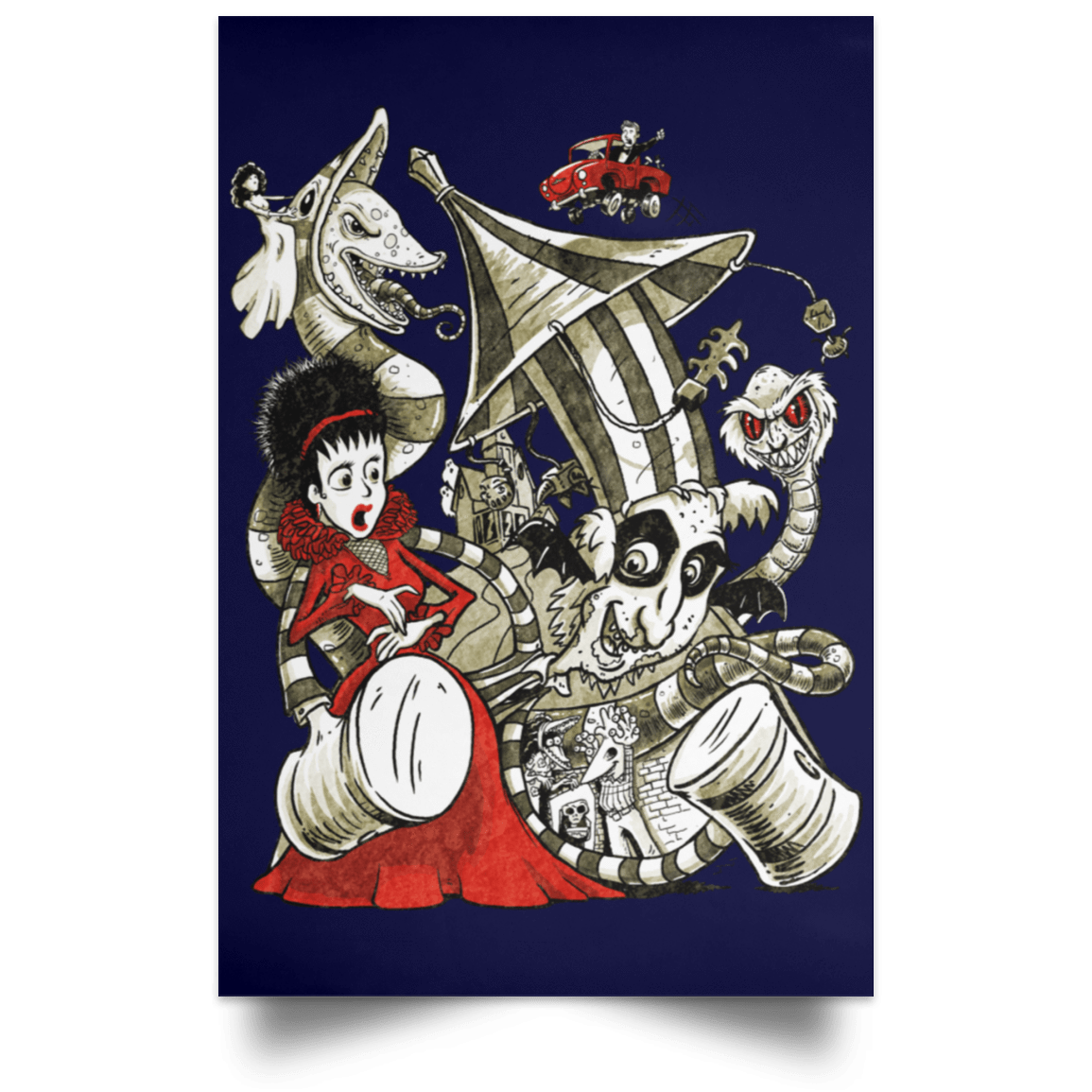 Housewares Navy / 12" x 18" Betelgeuse Portrait Poster