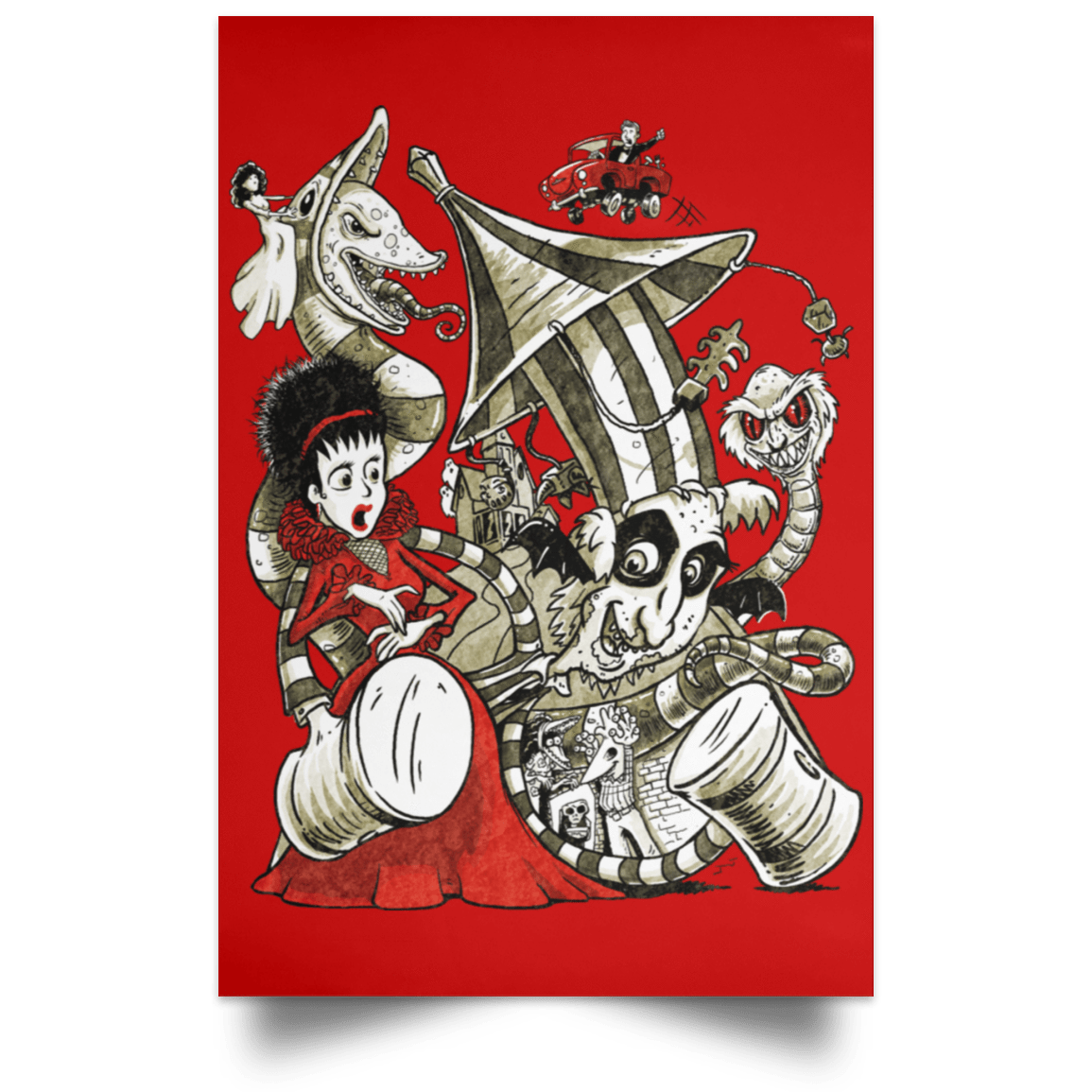 Housewares Red / 12" x 18" Betelgeuse Portrait Poster