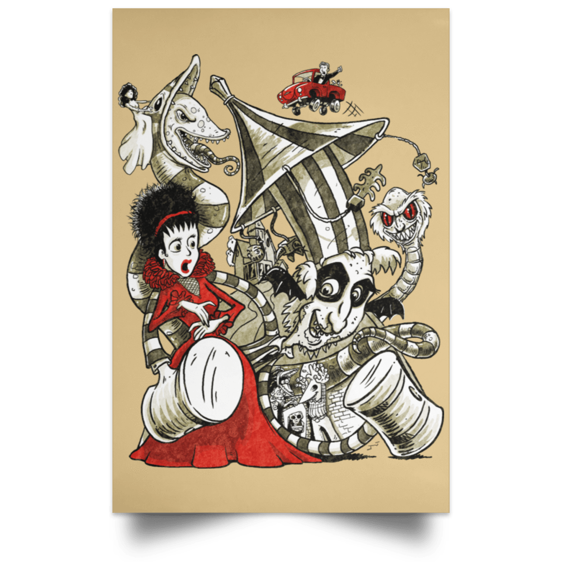 Housewares Tan / 12" x 18" Betelgeuse Portrait Poster