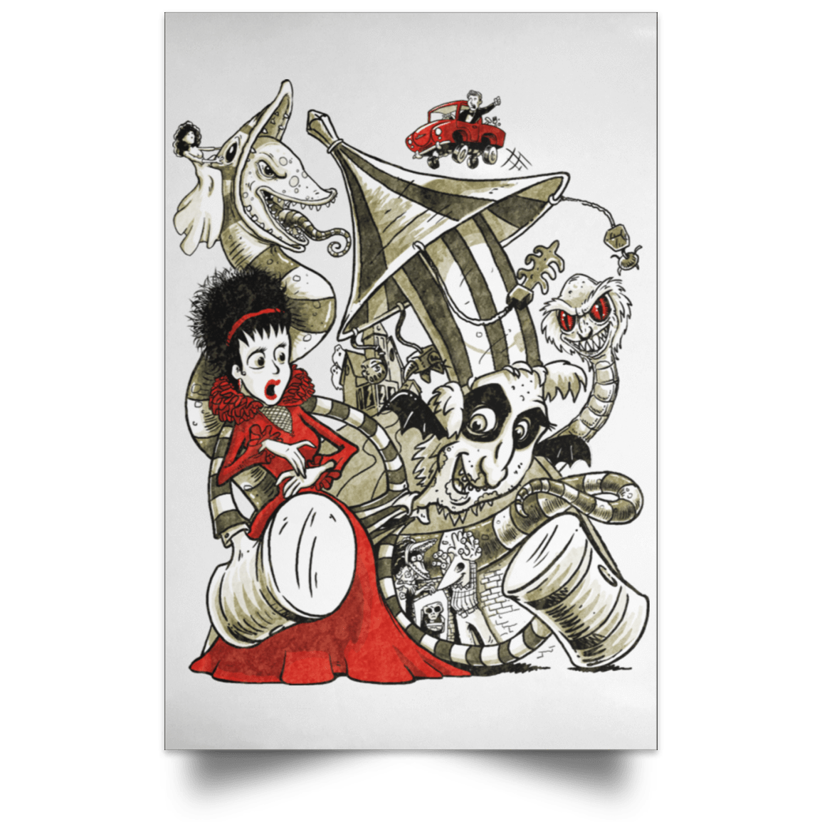 Housewares White / 12" x 18" Betelgeuse Portrait Poster