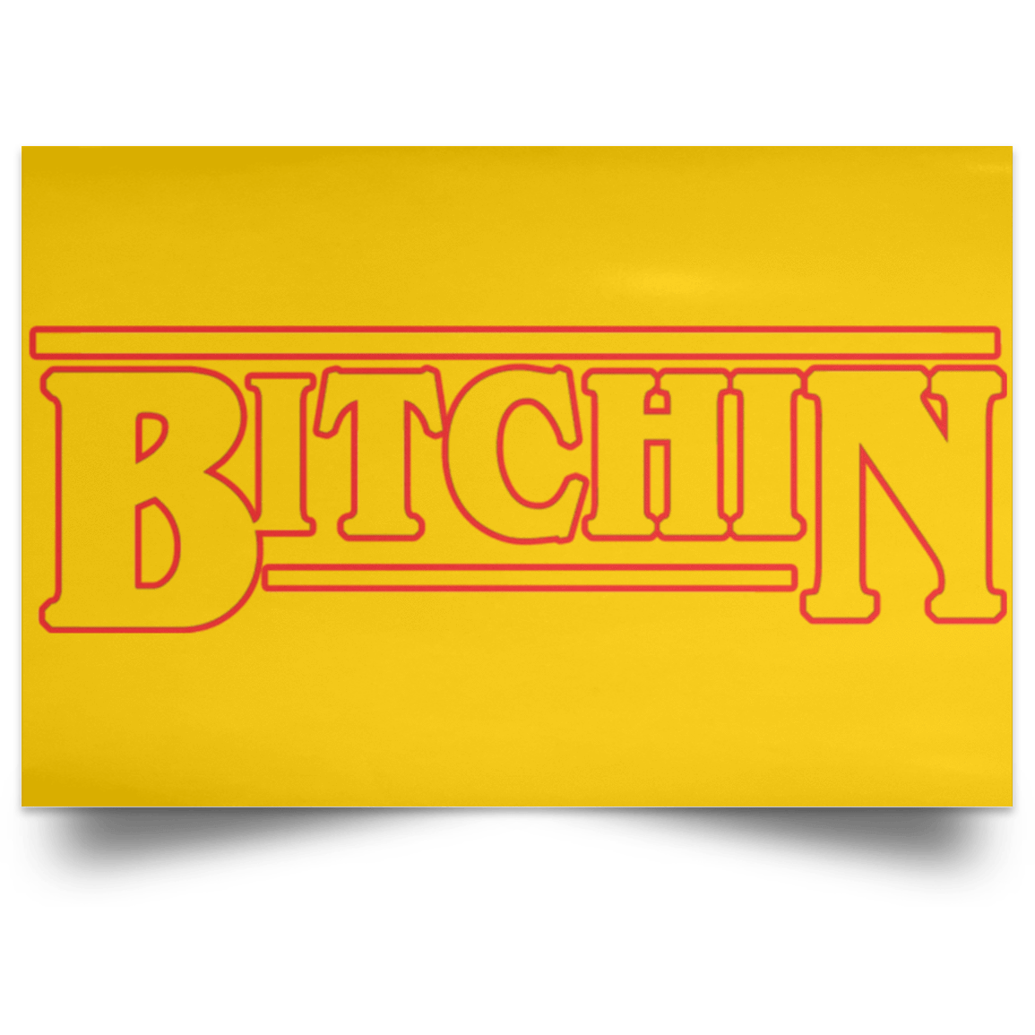 Housewares Athletic Gold / 18" x 12" Bitchin Landscape Poster